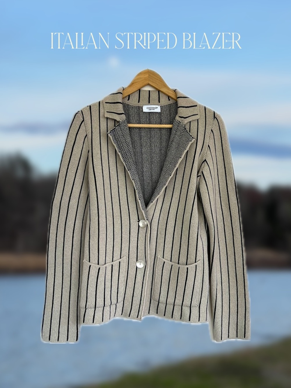 Made in Italy knit blazer